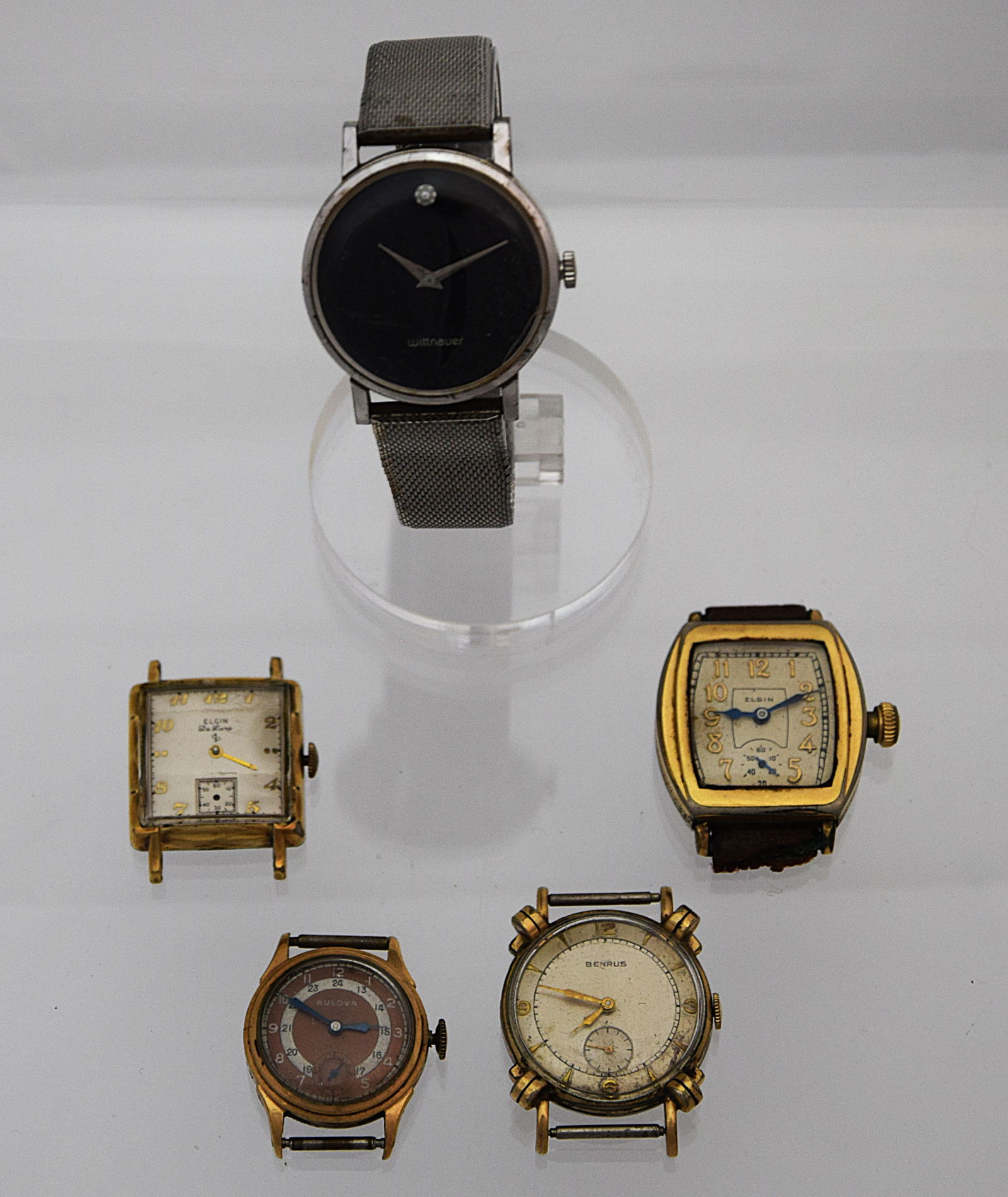 LOT OF 5 VINTAGE WRISTWATCHES (1 of 12)