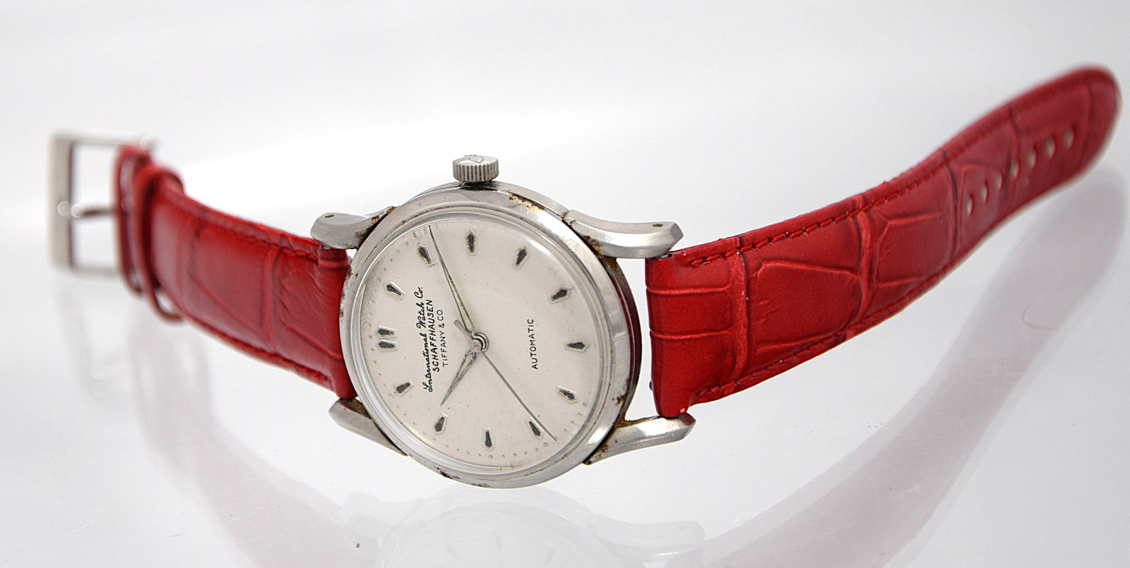 I.W.C. SCHAFFHAUSEN FOR TIFFANY & Co. AUTOMATIC SWISS WRIST WATCH, C. 1960 (1 of 8)