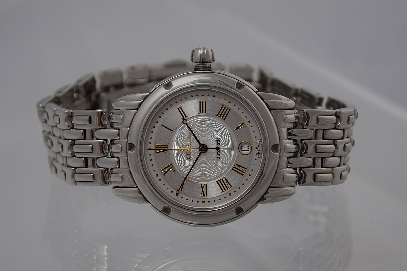 GEVRIL AUTOMATIC SWISS WRIST WATCH (1 of 8)