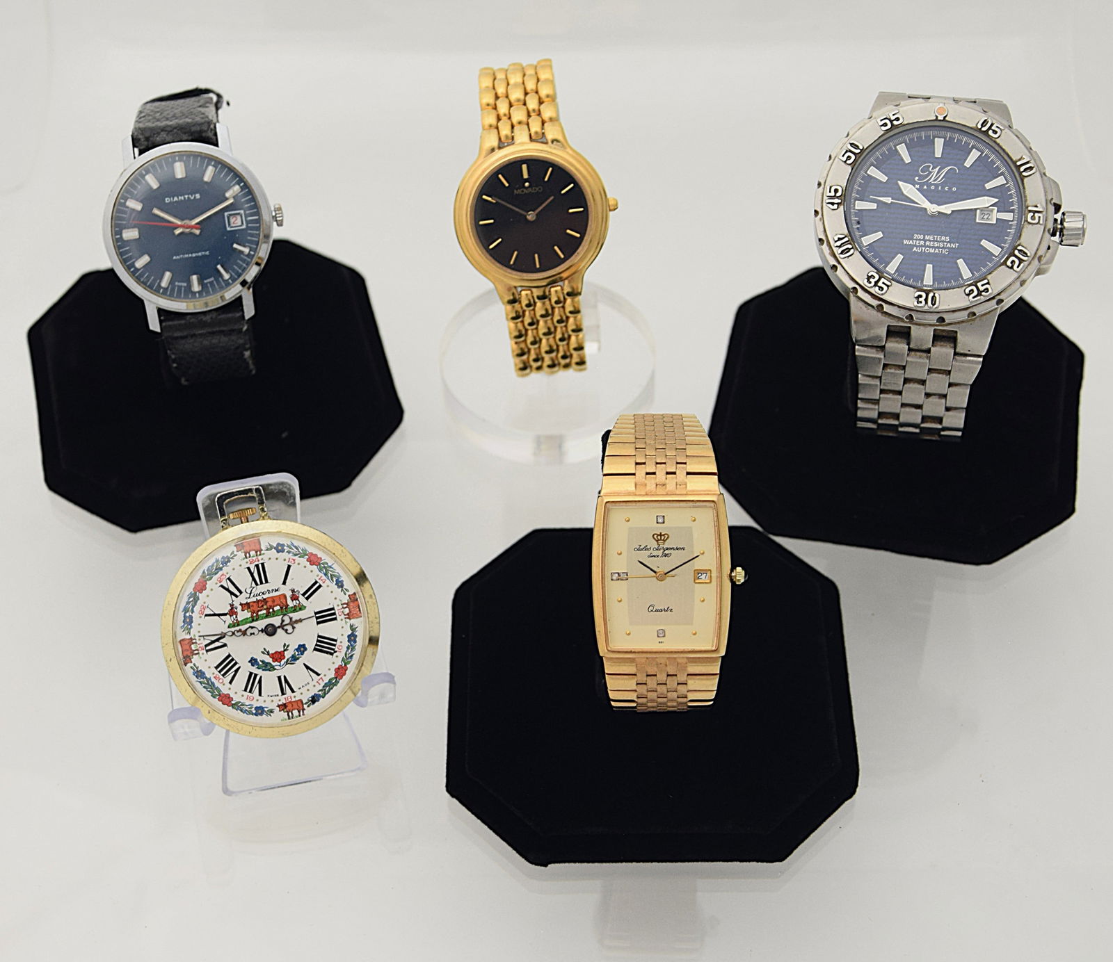 LOT OF 5 VINTAGE WRIST & POCKET WATCHES (1 of 15)