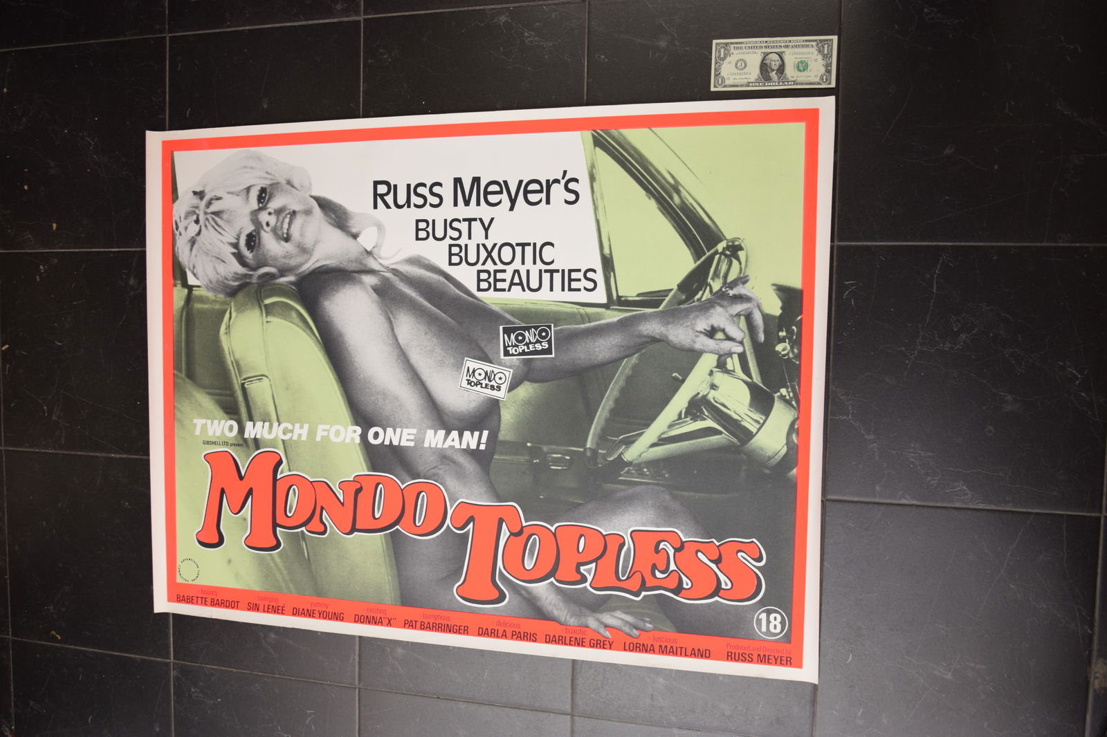 MONDO TOPLESS RUSS MEYER'S POSTER 1966 (1 of 2)