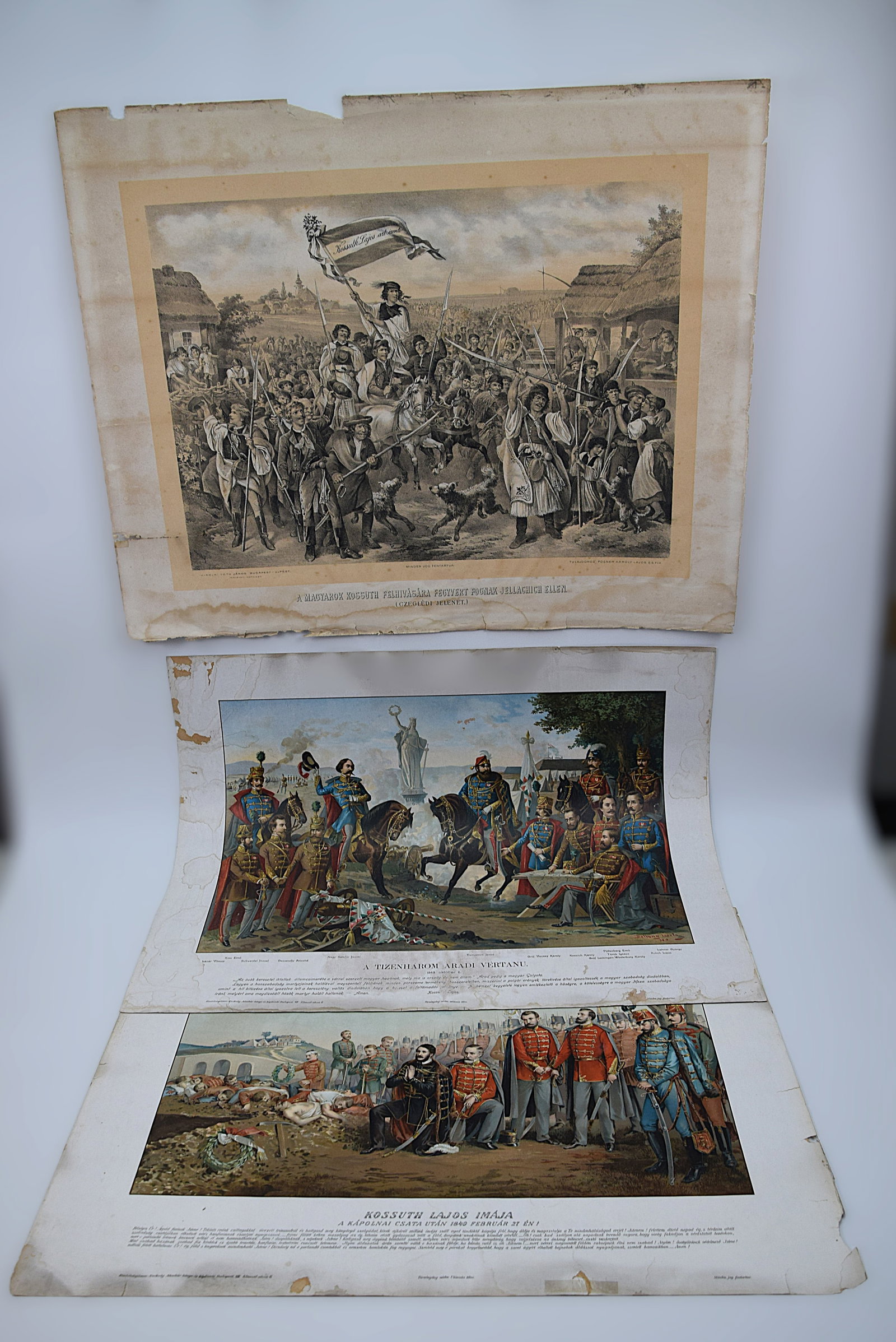 LOT OF 3 ANTIQUE MILITARY/HISTORICAL ENGRAVINGS/PRINT/LITHOGRAPHS NAPOLEONIC ERA, 19th CENTURY (1 of 19)