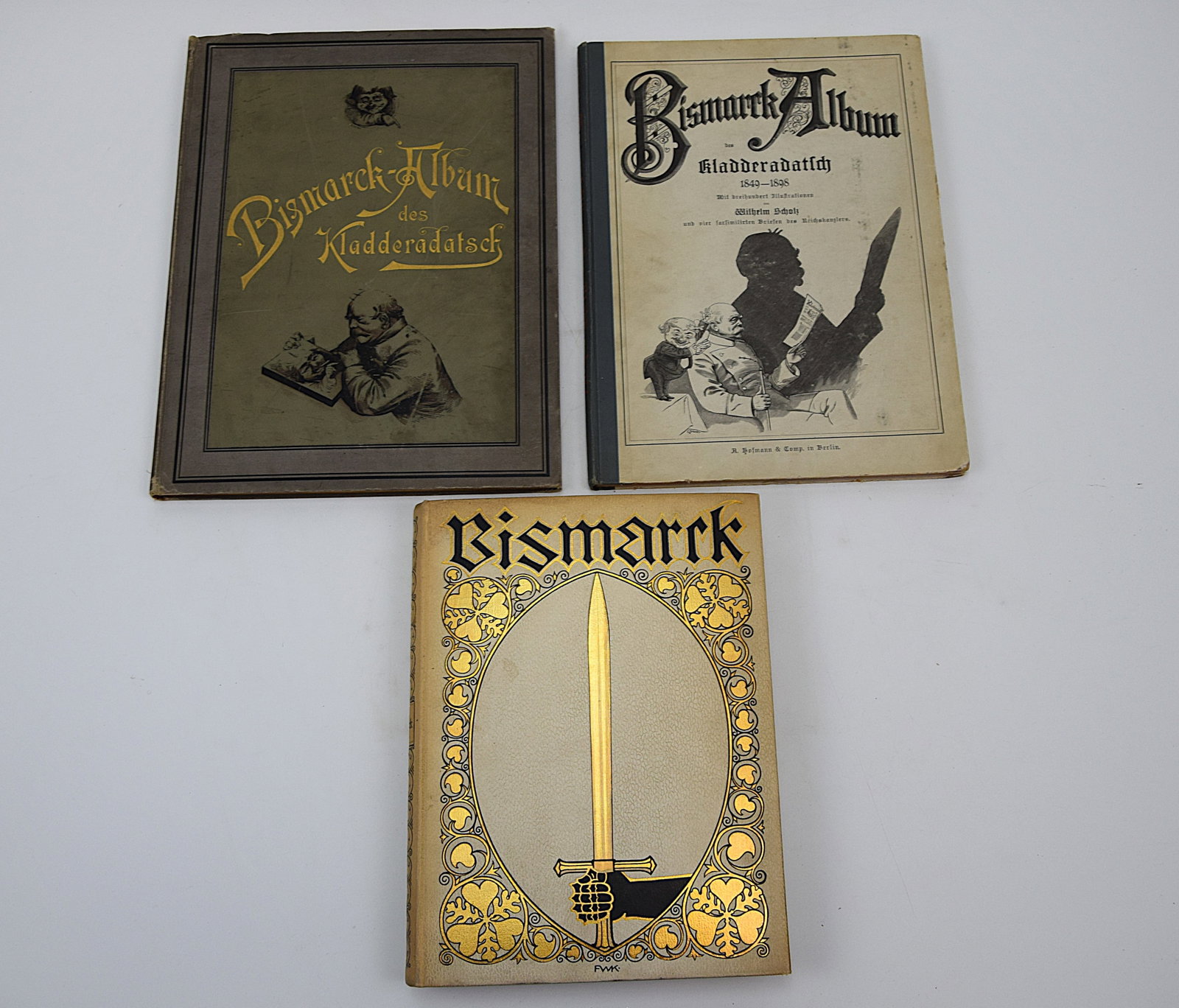 IMPORTANT BISMARCK ALBUM COLLECTION THREE VOLUMES GERMAN HISTORICAL ILLUSTRATED WORKS FINE BINDINGS (1 of 20)