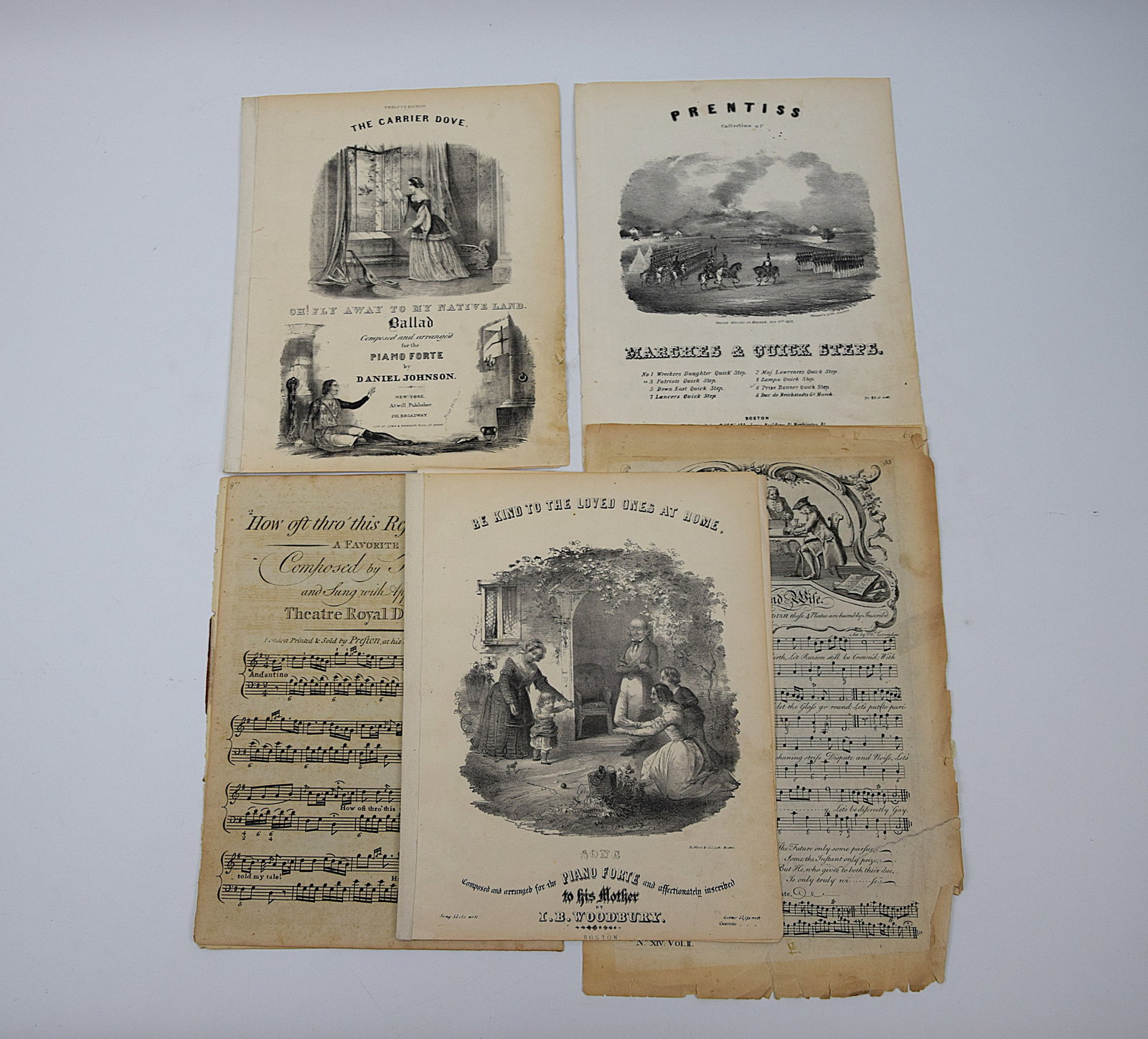 GROUP OF EIGHT 19TH CENTURY SHEET MUSIC AND LITHOGRAPHIC COVERS (1 of 17)