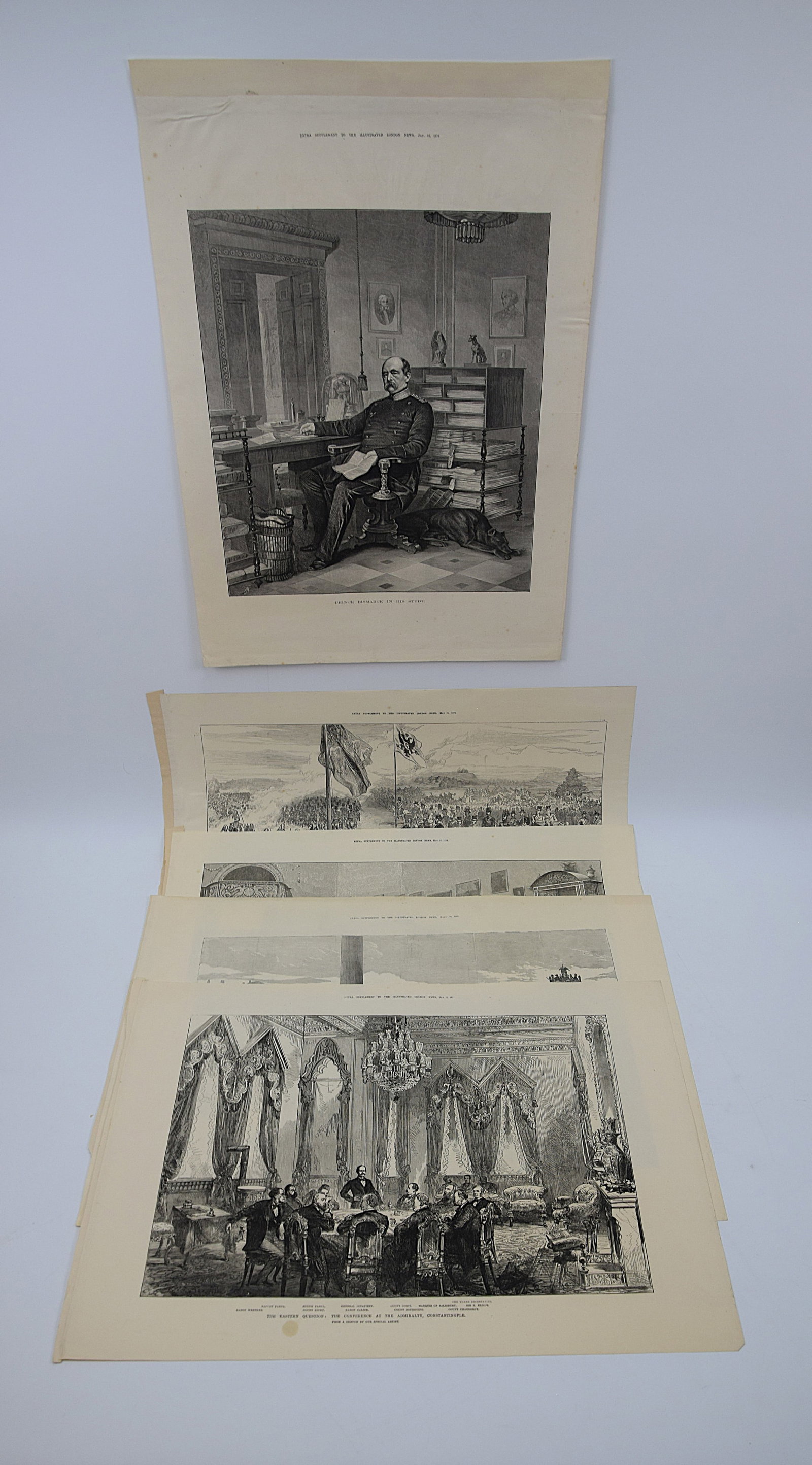 IMPORTANT GROUP OF FIVE 19TH CENTURY ILLUSTRATED LONDON NEWS ENGRAVINGS DEPICTING EUROPEAN ROYALTY, (1 of 20)