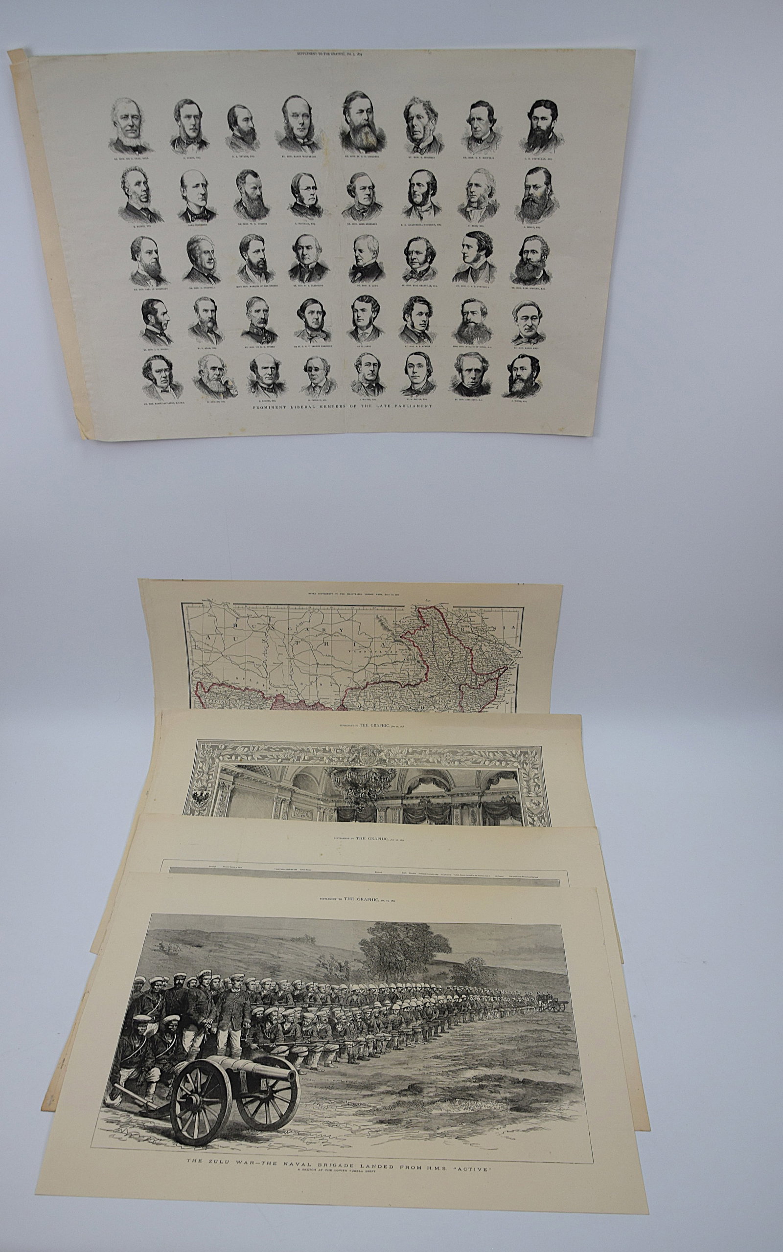 IMPORTANT GROUP OF FIVE 19TH CENTURY “THE GRAPHIC" AND ILLUSTRATED NEWS ENGRAVINGS INCLUDING (1 of 20)