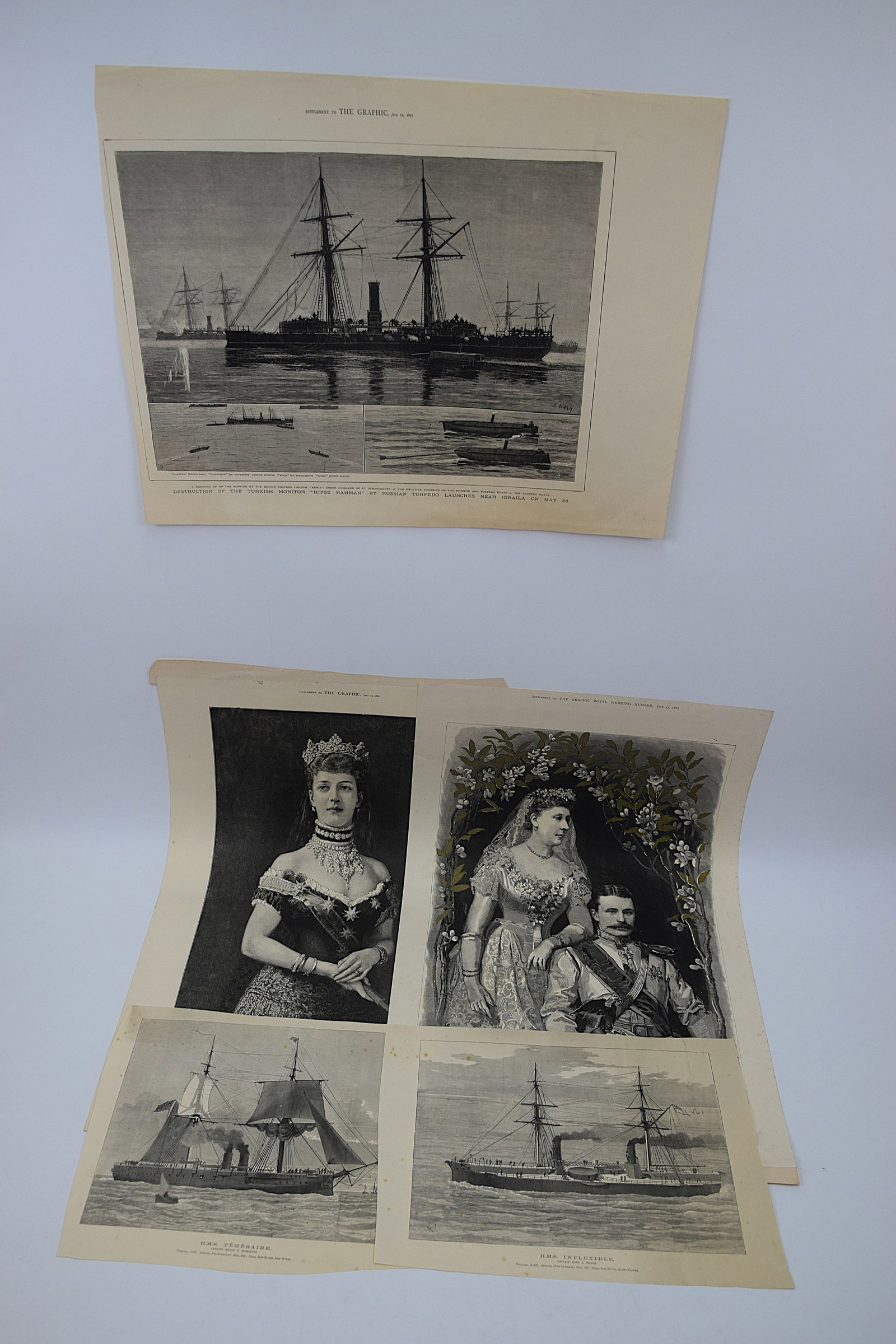 COLLECTION OF FOUR NAVAL AND ROYAL ILLUSTRATED ENGRAVINGS (1 of 20)