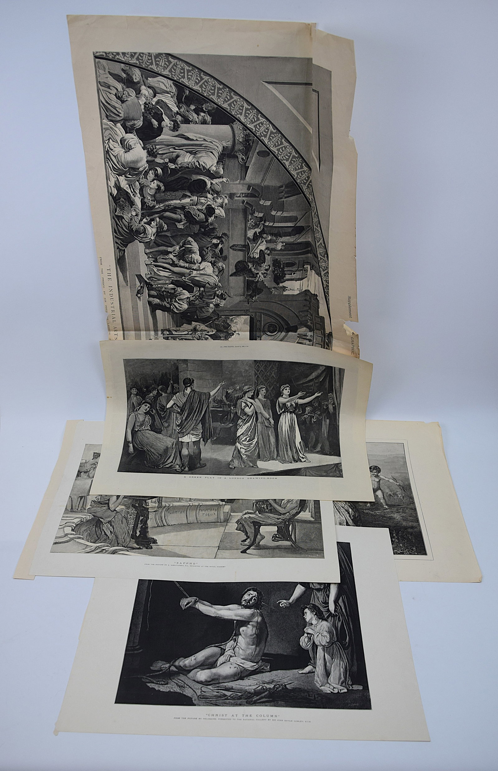RARE FIVE GRAPHIC ENGRAVINGS VICTORIAN THE GRAPHIC MARITIME LEISURE SCENES (1 of 20)