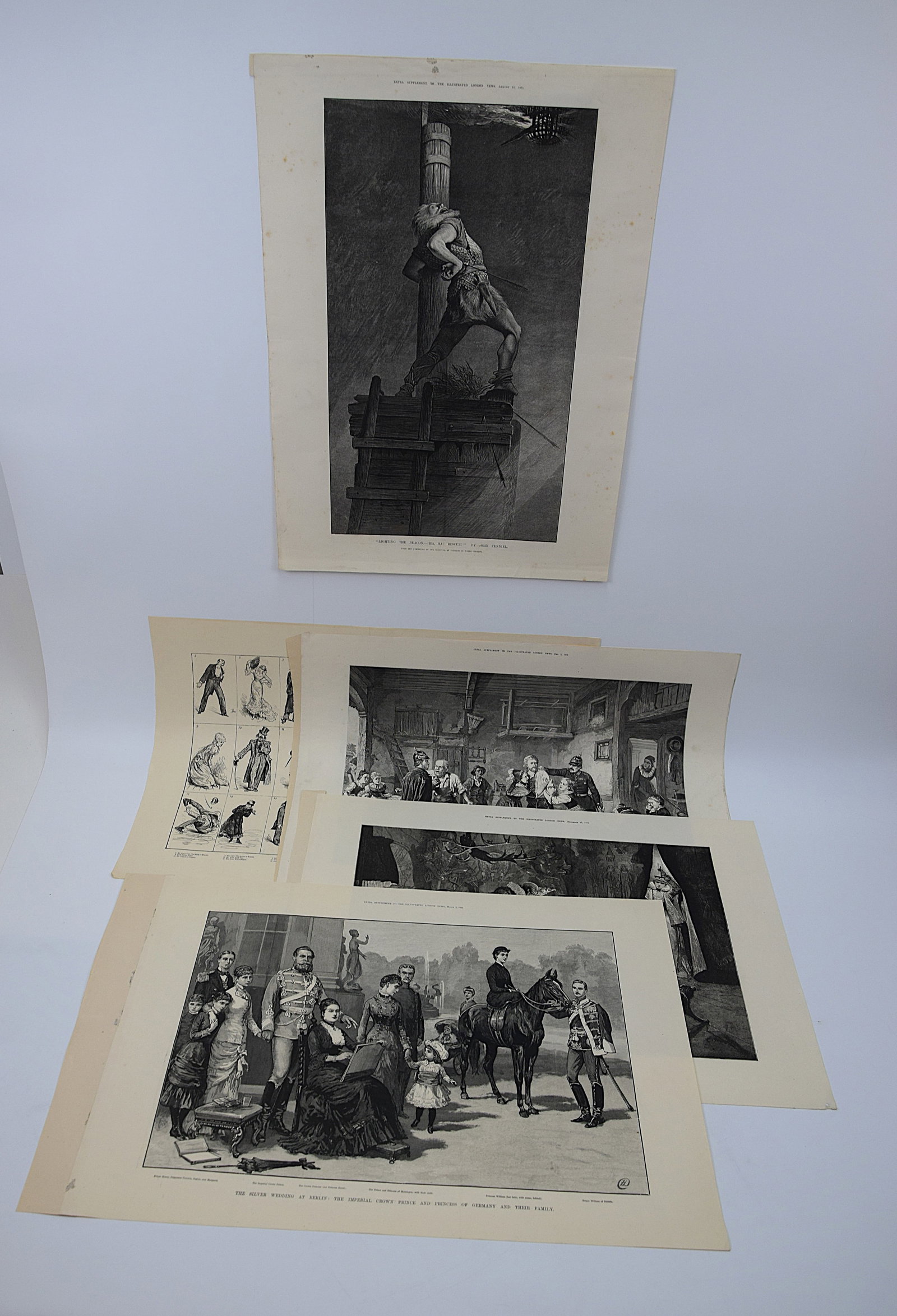 RARE ILLUSTRATED LONDON NEWS FIVE ENGRAVINGS MIGNON SUBJECT VICTORIAN SALON ART: EXCEPTIONAL GROUP OF LATE 19TH CENTURY FIVE ENGRAVED SUPPLEMENT PLATES FROM THE ILLUSTRATED LONDON NEWS, LONDON, CENTERED ON THE CELEBRATED “MIGNON” SUBJECT AFTER JULES JOSEPH LEFEBVRE AND REL