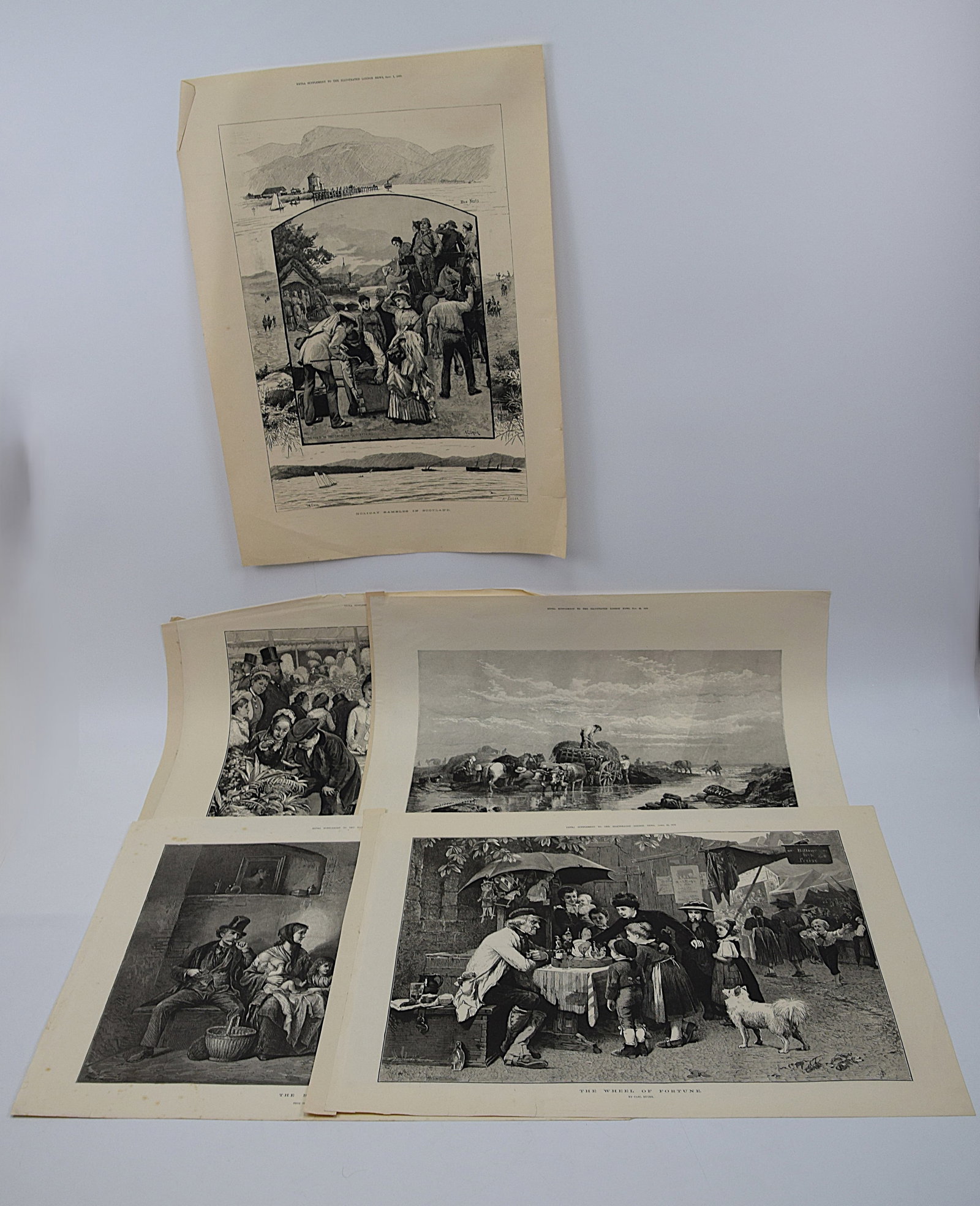 RARE FIVE ILLUSTRATED LONDON NEWS ENGRAVING GROUP TITLED VICTORIAN PLATES 19TH CENTURY HISTORICAL (1 of 20)