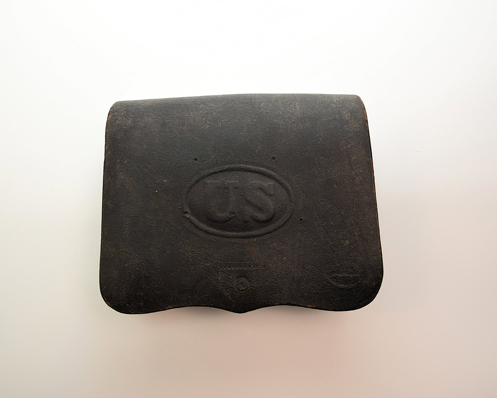 AMERICAN CIVIL WAR W.H. WILKINSON LEATHER CARTRIDGE BOX (1 of 9)