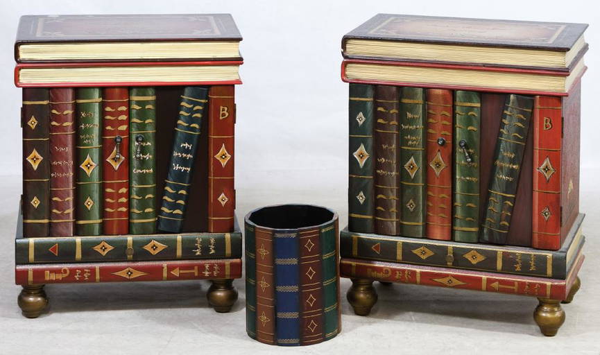Book / Library Form End Table Feb 19, 2017 Leonard Auction