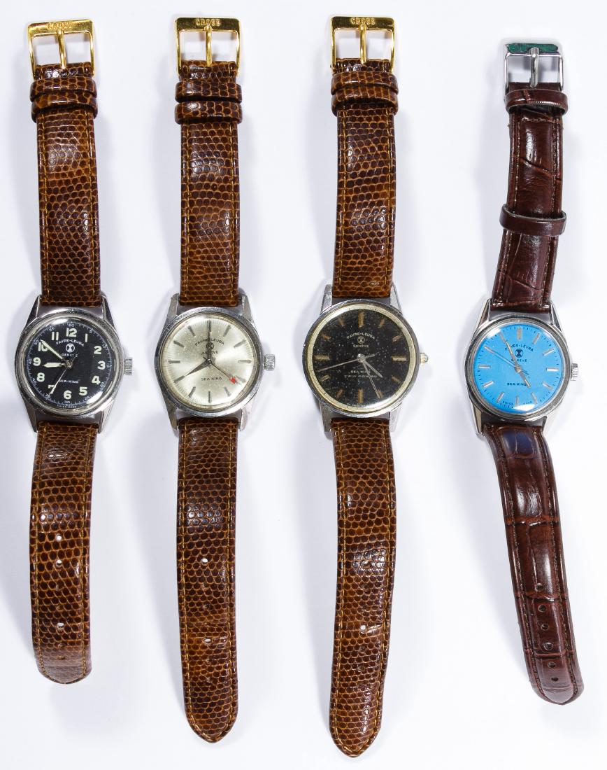 Favre Leuba 'Sea King' Wrist Watch Assortment: Favre Leuba 'Sea King' Wrist Watch Assortment Four watches including three Sea King and one Sea King Twin Power Length: 9.00 inches (longest) Category: Watches > Men's Wrist Watches Shipping Status: L