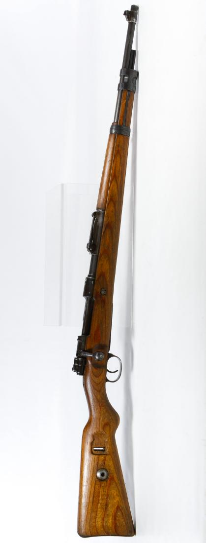 Israeli K98 Mauser 7.62 Cal. Rifle (Serial #6007): Israeli K98 Mauser 7.62 Cal. Rifle (Serial #6007) Five round internal magazine fed bolt action rifle, mfg code BNZ, faint German eagle marking Length: 43.50 inches Category: Military & Weapons > Long 