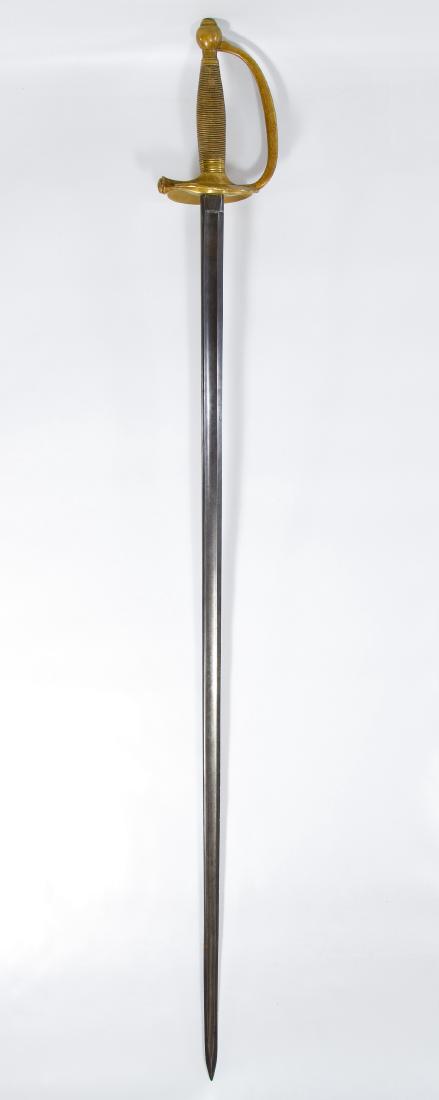 Civil War NCO Sword: Civil War NCO Sword Having the 'Ames Mfg. Co. Chicopee' mark on one side of the blade and US GWC 1864' on the other Length: 32.00 inches (length of blade) Category: Military & Weapons > Civil War Ship
