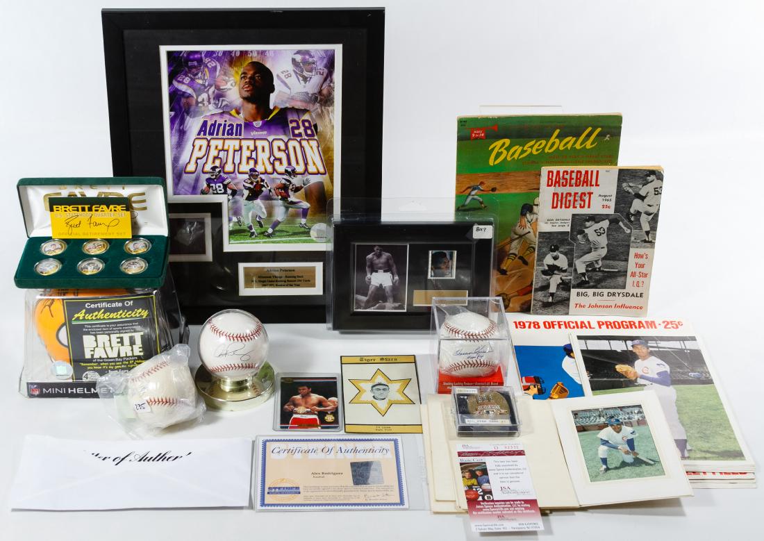 Sport Memorabilia Assortment