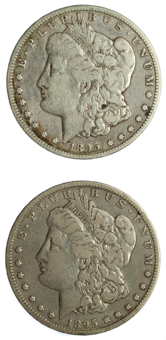 1895-O, 1895-S $1 F: 1895-O, 1895-S $1 F Category: Dollars > Morgan Dollar Shipping Status: Leonard Auction, Inc. will provide direct shipping for this lot.