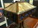 Arts and Crafts Oak and Slag Glass Table Lamp - 3