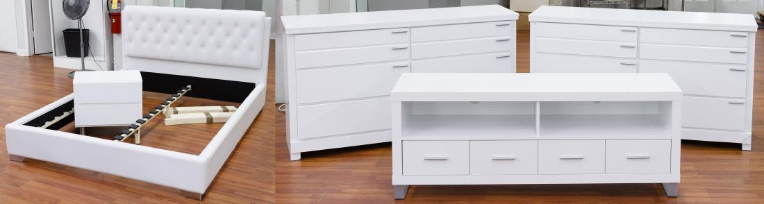 Contemporary White Bedroom Suite (1 of 3)