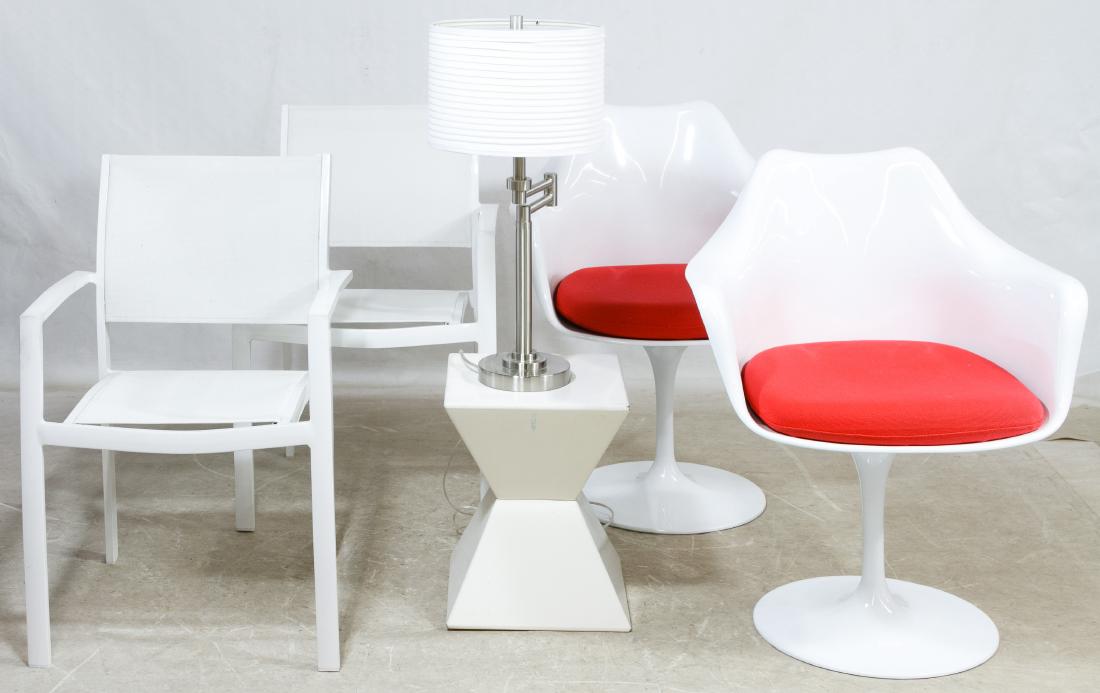 White Chair, Stand and Lamp Assortment from (1 of 1)