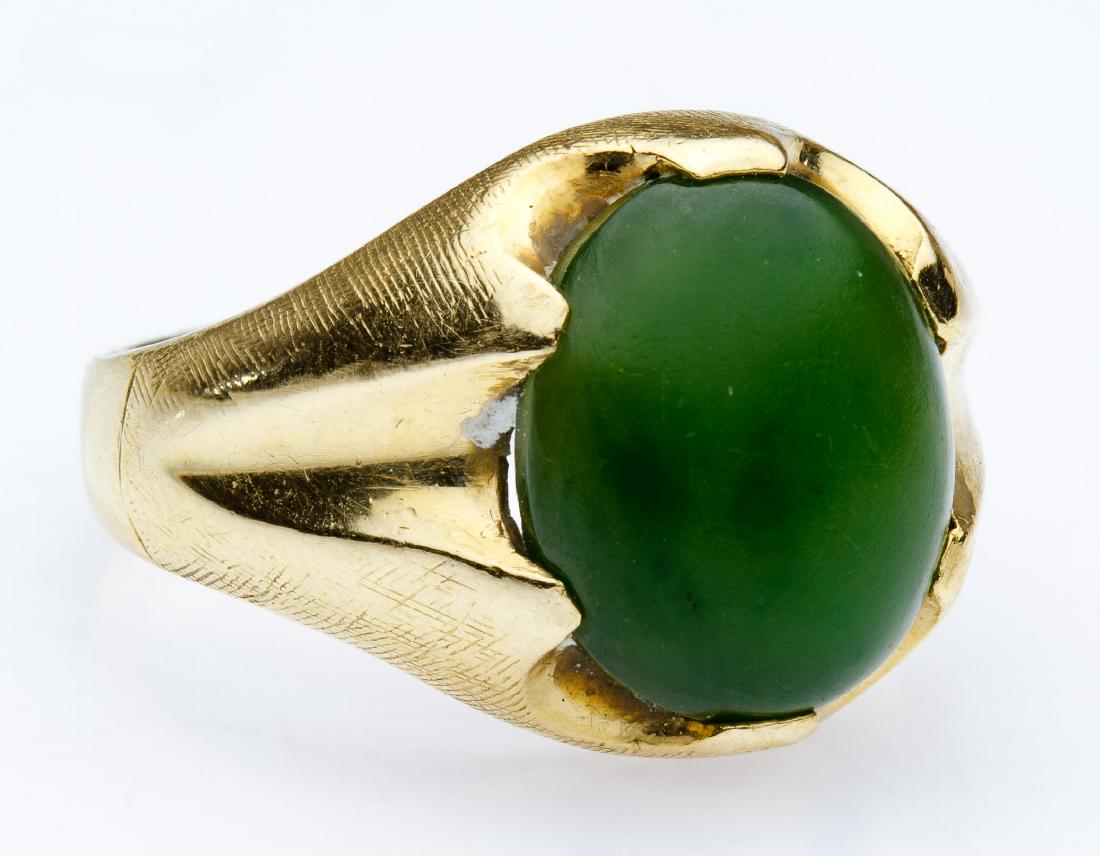 14k Gold and Green Quartz Ring (1 of 2)