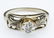 14k White Gold and Diamond Ring