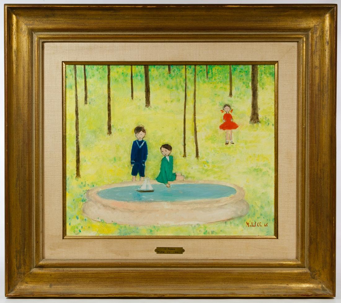Michel Vu (American, b.1941) 'Le Bassin' Oil on Board (1 of 5)
