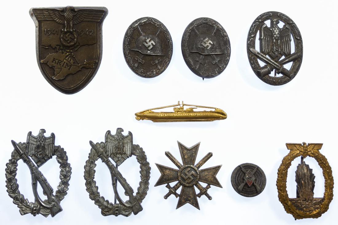 World War II German Medal and Badge Assortment (1 of 2)