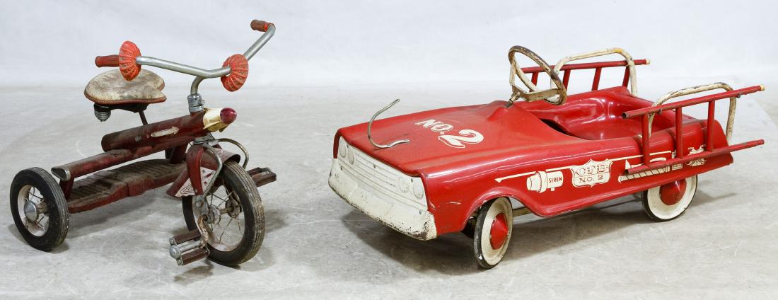 Murray Pedal Fire Truck and AMF Tricycle (1 of 2)