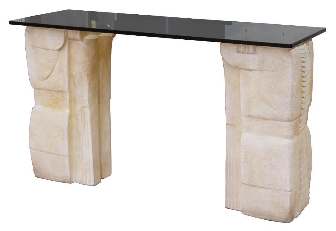 Molded Composition and Glass Console Table by Jesper (1 of 1)