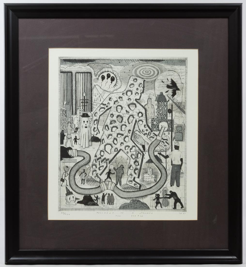 Tony Fitzpatrick (American, b.1958) 'Monument to a (1 of 6)