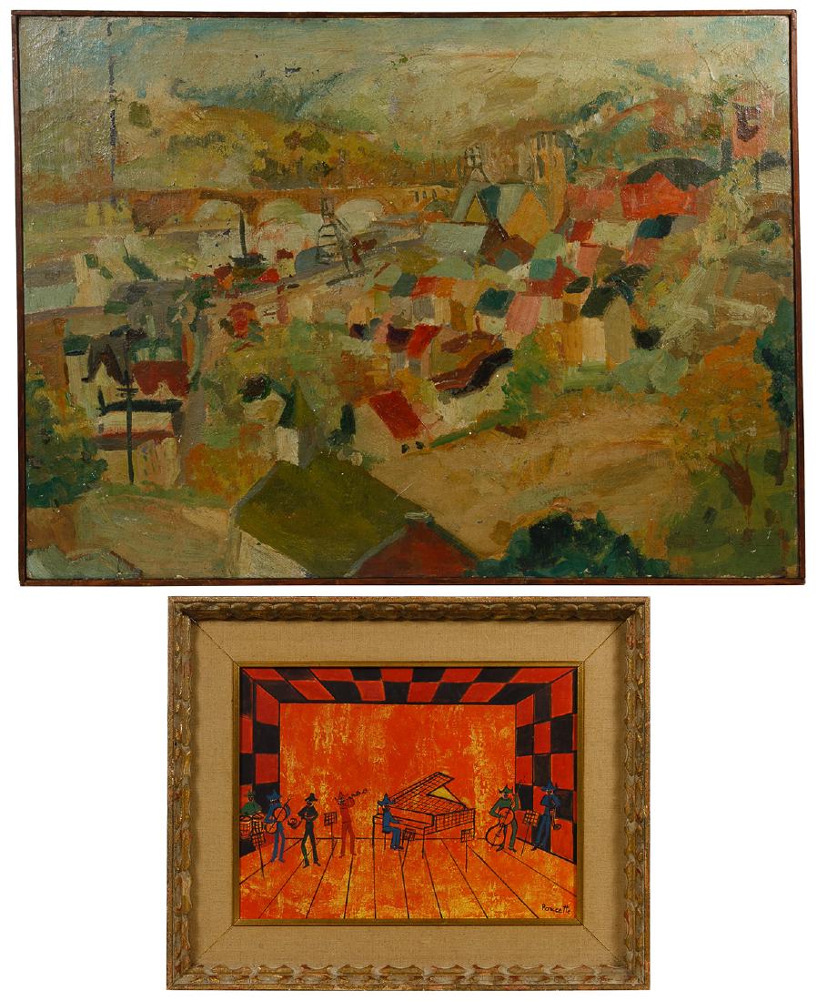 Nicola Ortis Poucette (French, 1935-2006) Oil on Canvas (1 of 6)