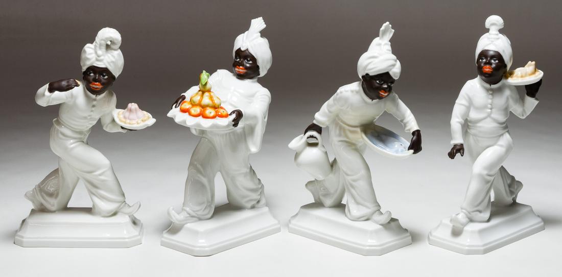 Rosenthal Porcelain Blackamoor Figurines by Hugo Meisel (1 of 6)
