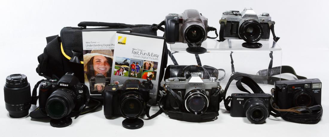 Canon, Nikon and Olympus Camera Assortment (1 of 3)