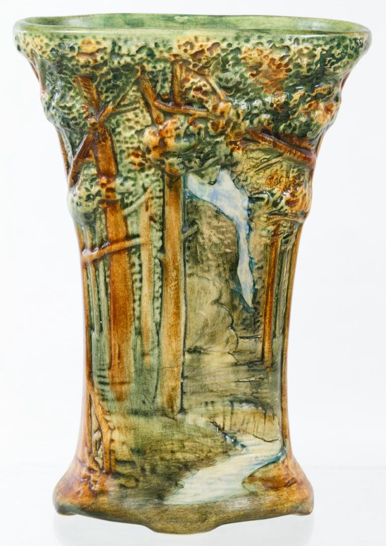 Weller Pottery 'Forest' Vase Nov 12, 2017 Leonard Auction, Inc. in IL