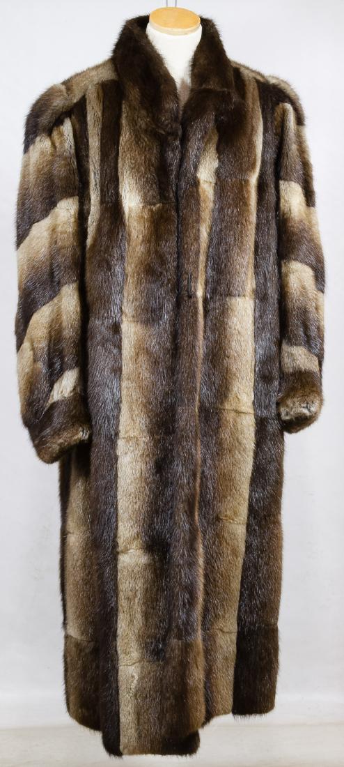 Pieced Beaver Fur Coat by Dion Furs (1 of 2)