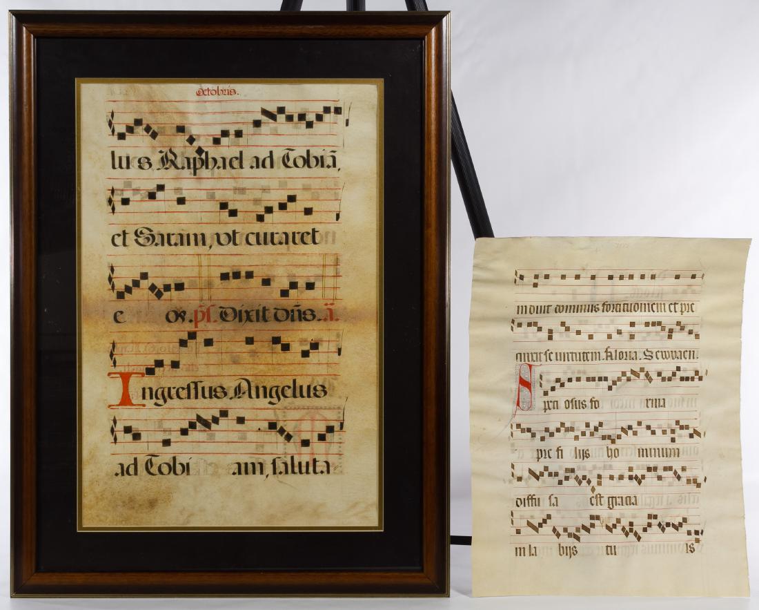 Illuminated Medieval Music Sheets