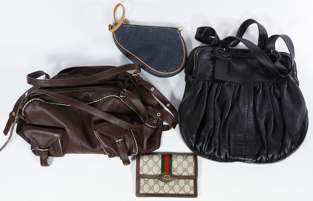 Designer Purse Assortment: Designer Purse Assortment Including examples from Bottega Veneta, Lambertson, Ferragamo, Cole Haan and Gucci Width: 18.00 inches (widest) Category: Clothing & Accessories > Purses and Handbags Shippin