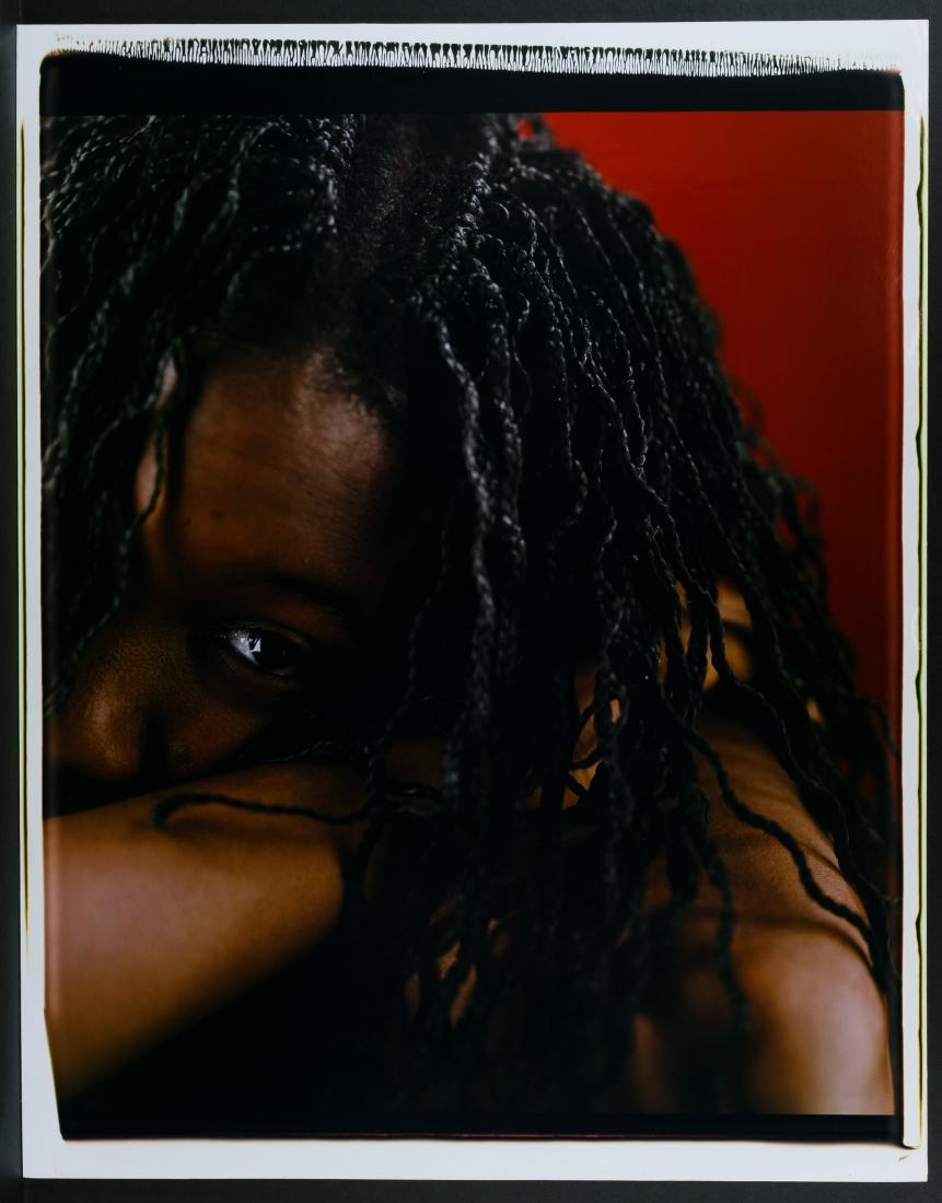 Dawoud Bey (American, b.1953) Portrait Photograph: Dawoud Bey (American, b.1953) Portrait Photograph Undated, unsigned, depicting an African American; unframed and mounted on board Height: 28.00 inches, Width: 22.00 inches Category: Fine Art > Photogr