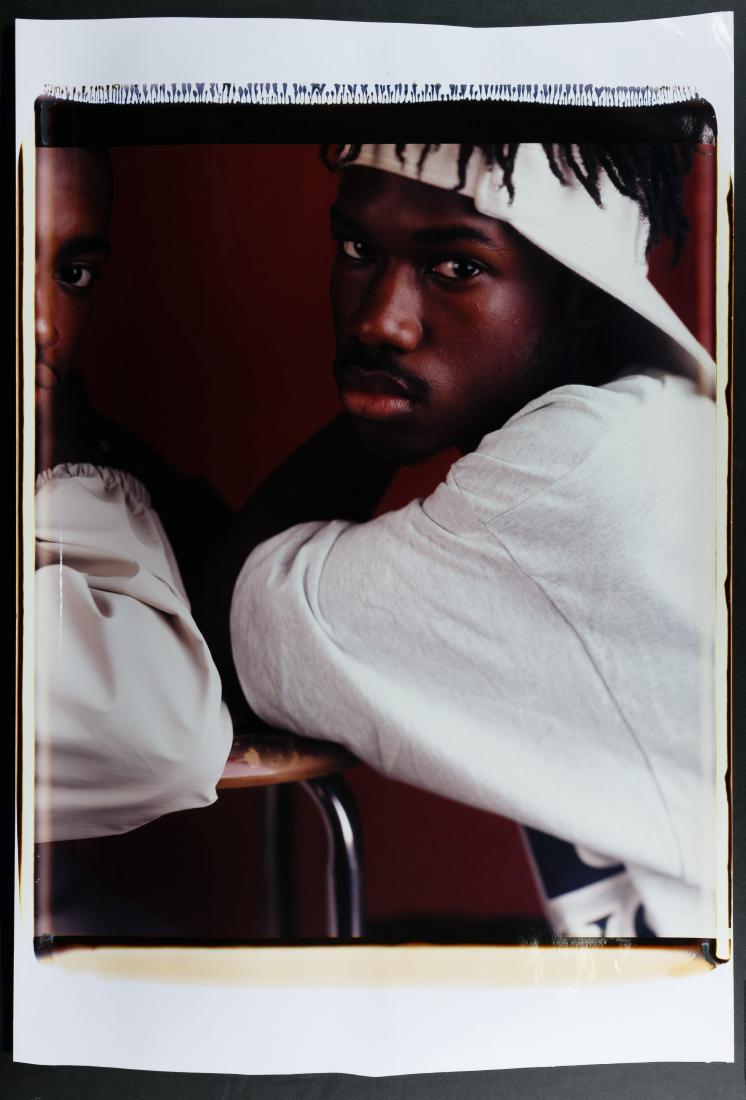 Dawoud Bey (American, b.1953) Portrait Photograph: Dawoud Bey (American, b.1953) Portrait Photograph Undated, unsigned, depicting two African American males; unframed Height: 32.00 inches, Width: 22.00 inches Category: Fine Art > Photographs Shipping 