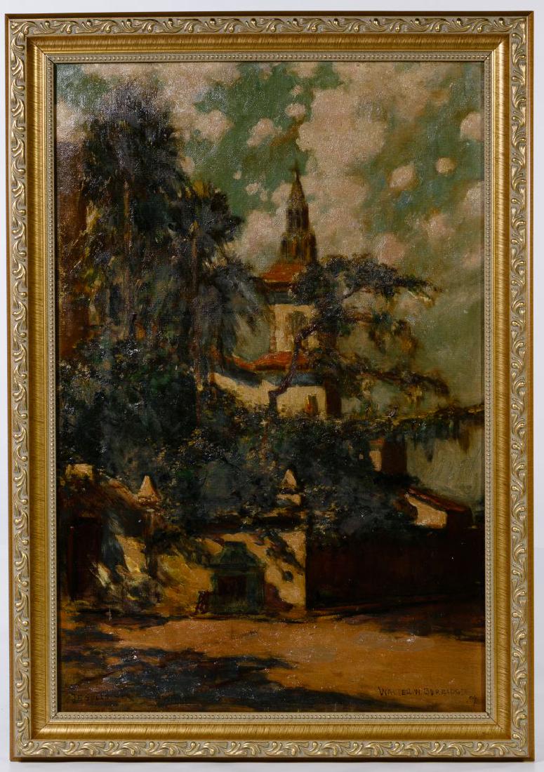 Walter Wilcox Burridge (American, 1857-1913) 'Jesuits: Walter Wilcox Burridge (American, 1857-1913) 'Jesuits Church, Havana' Oil on Canvas 1909, signed lower right, depicting a church in Havana, Cuba Height: 18.00 inches, Width: 12.00 inches Frame Size: 2