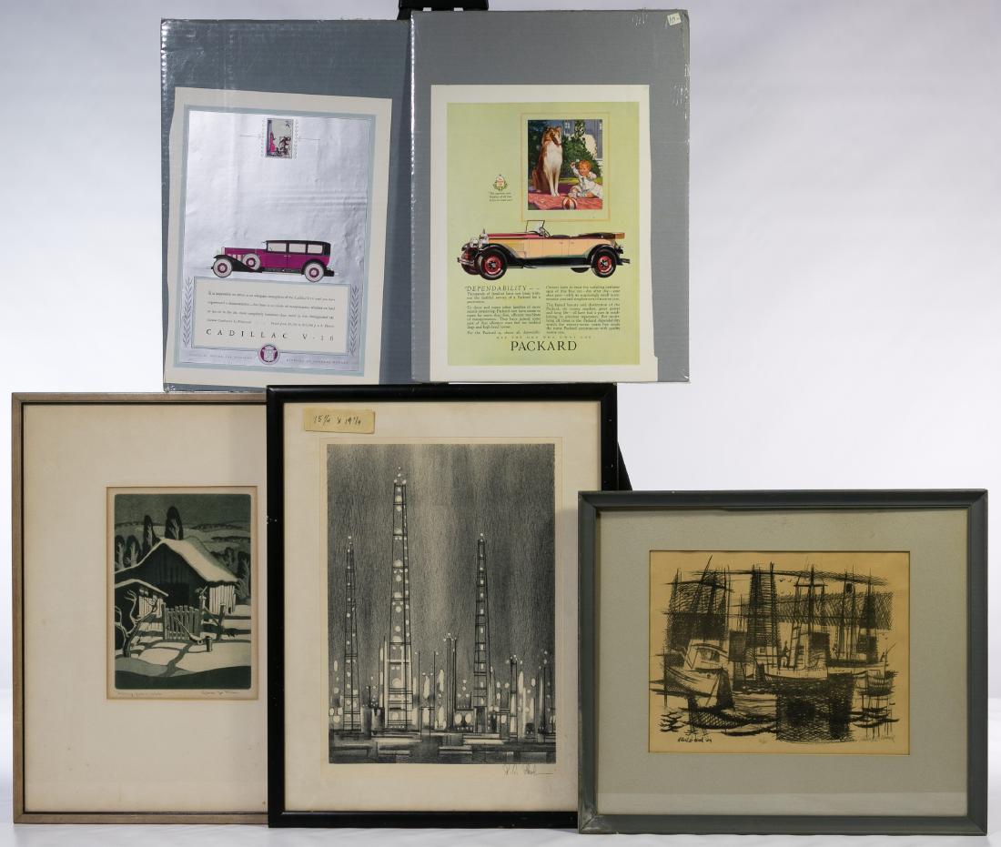 George Jo Mess (American, 1898-1962) 'Wishing Gate in (1 of 3)