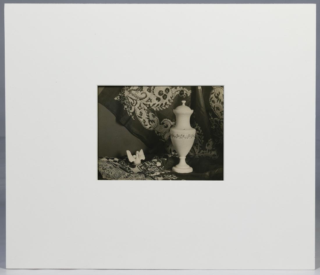 Jaromir Funke (Czech, 1896-1945) Gelatin Silver: Jaromir Funke (Czech, 1896-1945) Gelatin Silver Photograph 1922, pencil signed by the daughter of the artist en verso, depicting a still life of a lidded urn Height: 4.25 inches, Width: 5.50 inches (p