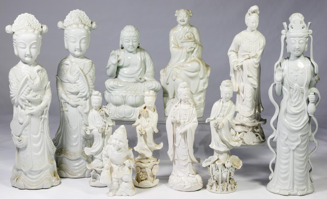 Asian Blanc de Chine Deity Figure Assortment (1 of 1)