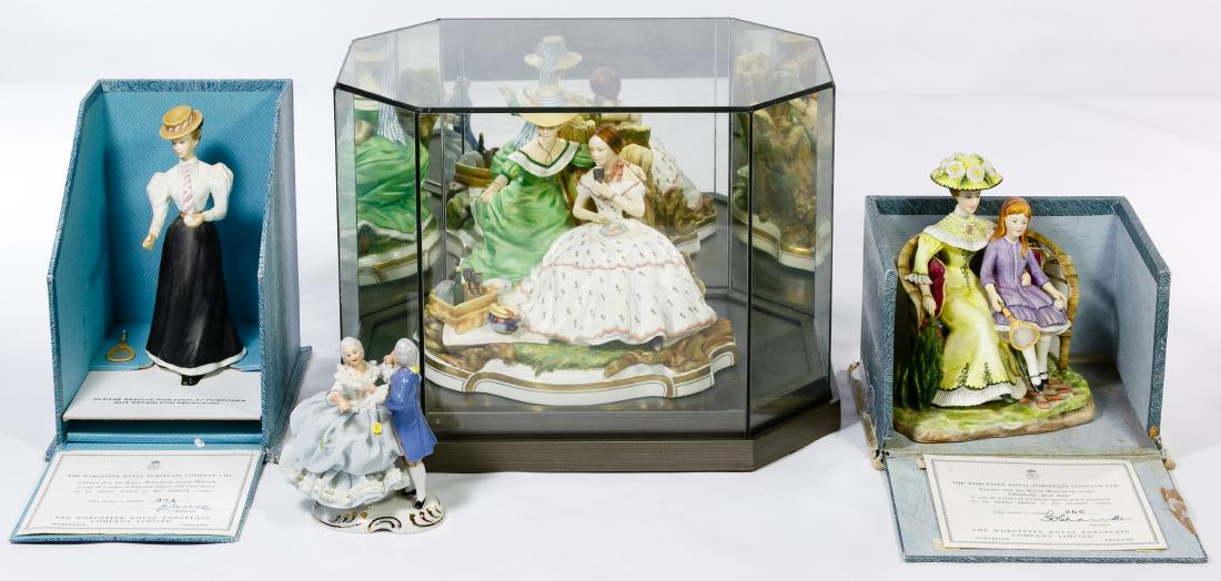 Royal Worcester Figurine Grouping (1 of 3)