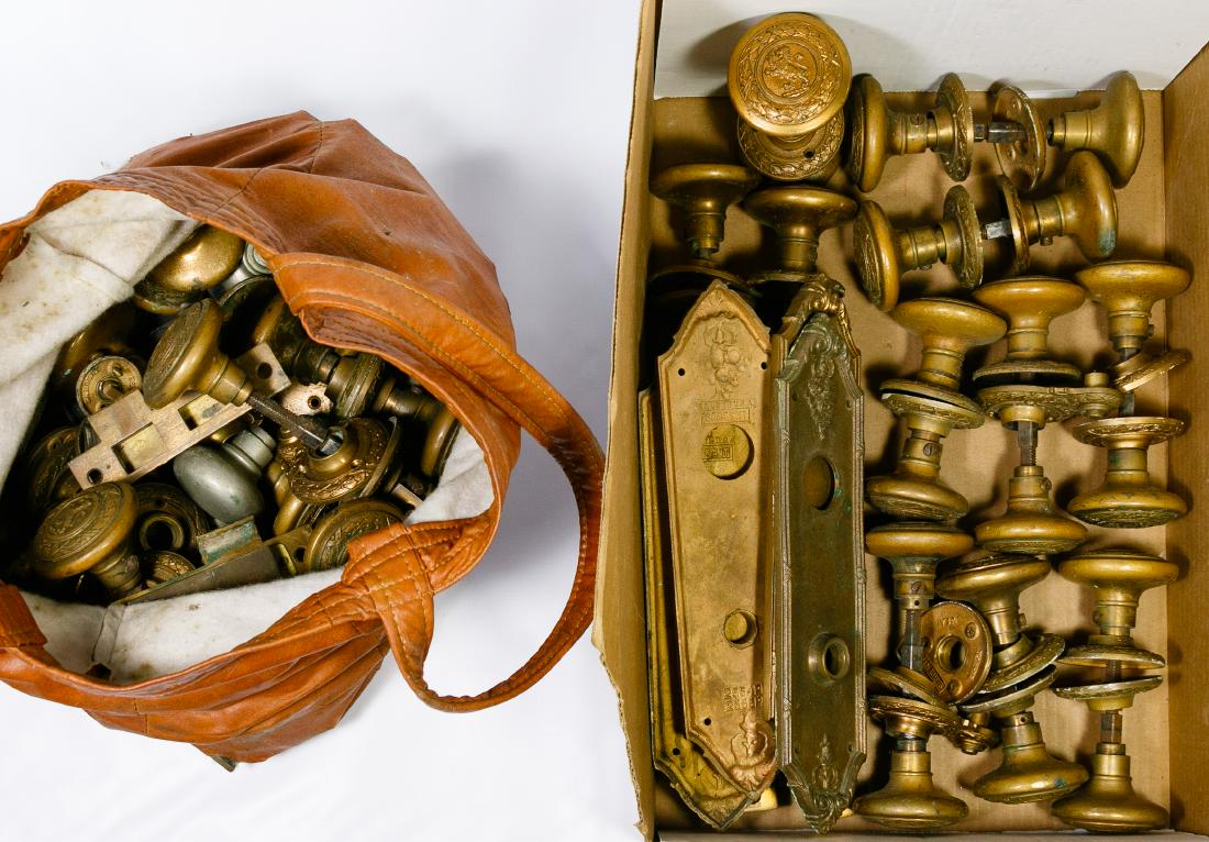 Bronze Doorknob and Hardware Assortment (1 of 3)