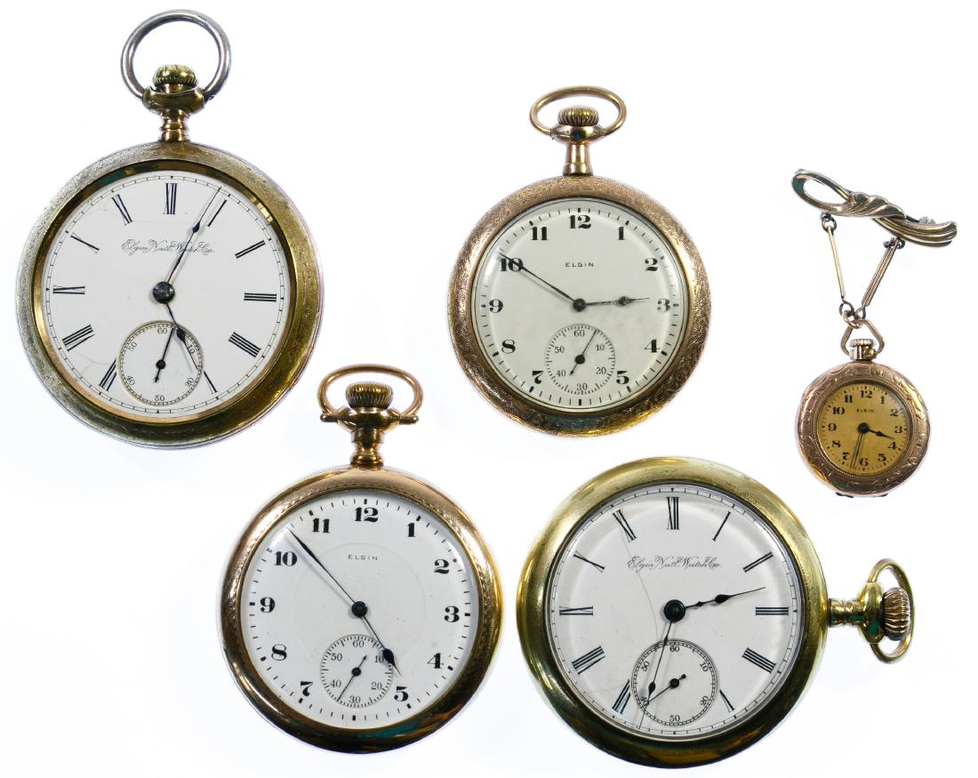Elgin Gold Filled Pocket and Pendant Watch Assortment (1 of 3)