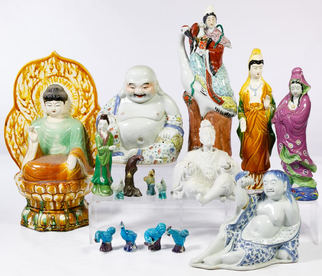 Asian Ceramic Figurine Assortment (1 of 6)