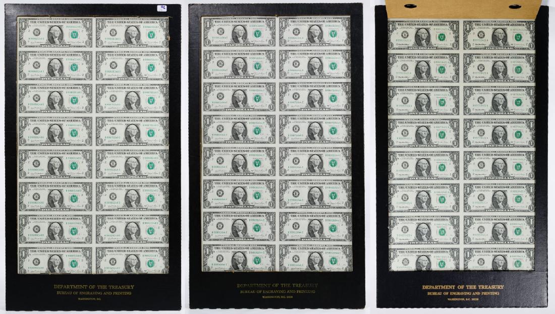 1981 $1 FRN Uncut Sheets (1 of 1)