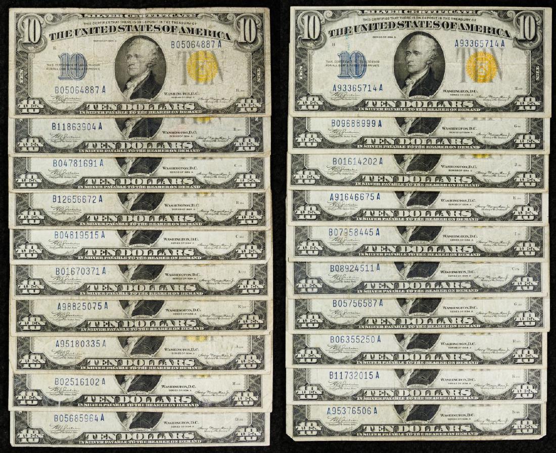 1934-A $10 'North African' Silver Certificate (1 of 1)